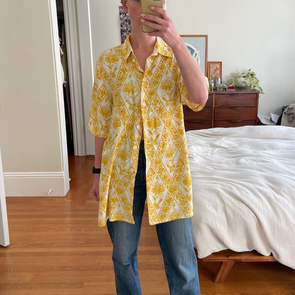 Oversize vintage button down